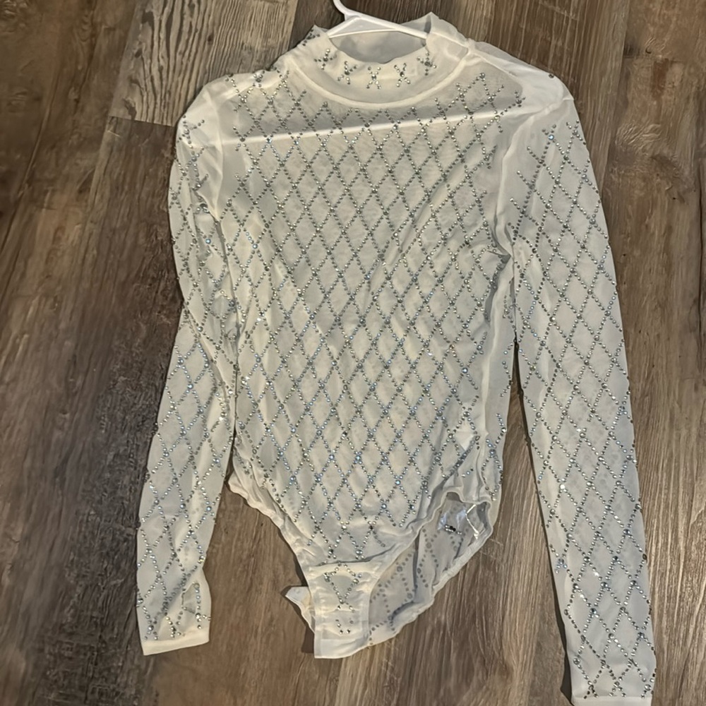 Sequin sheer bodysuit